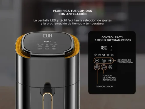 Freidora De Aire Gadnic Airfryer 3,5 L Digital Sin Aceite Pantalla Táctil - Image 4