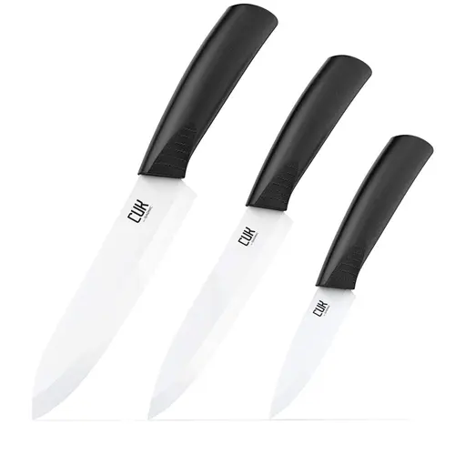 Set De 3 Cuchillos de Ceramica Gadnic CERAMIC3000 para Cocina